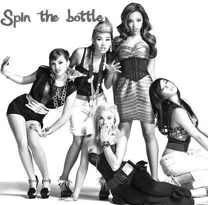 Playing spin the bottle